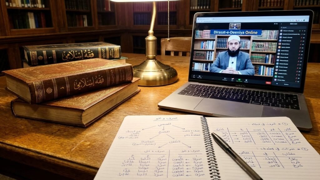 Online Dirasat-e-Deeniya Course - Study of Arabic Grammar Fiqh and Islamic Law